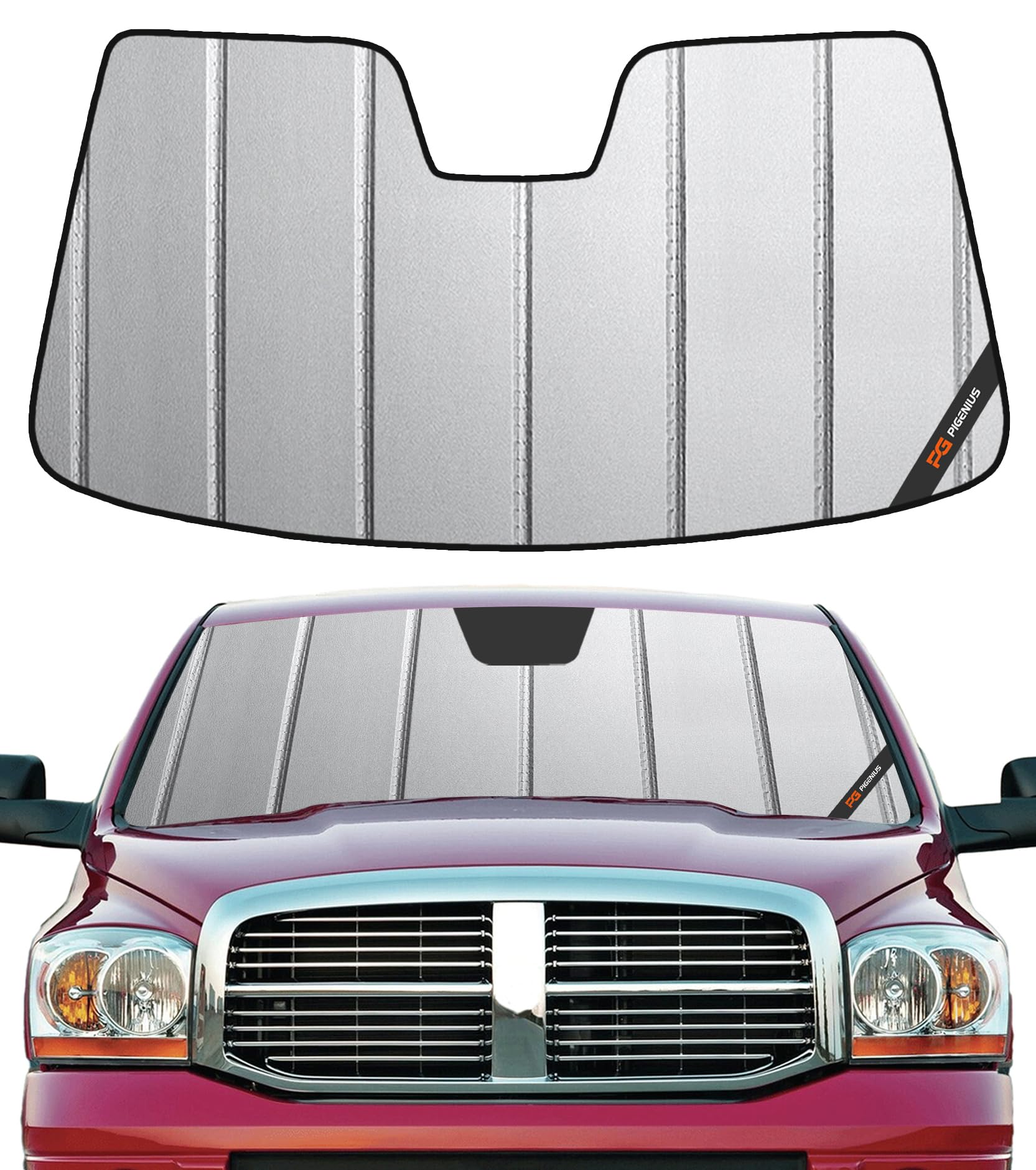 Amazon.com: Pigenius Windshield Sunshade for Dodge Ram 1500 2002